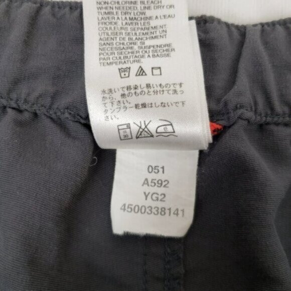 North Face Men's Grey Paramount Nylon Cargo Shorts Elastic Waist Size Large - Picture 11 of 15